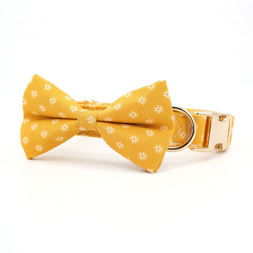 Make Your Dog Look Fabulous with a Daisy Bowtie Collar!