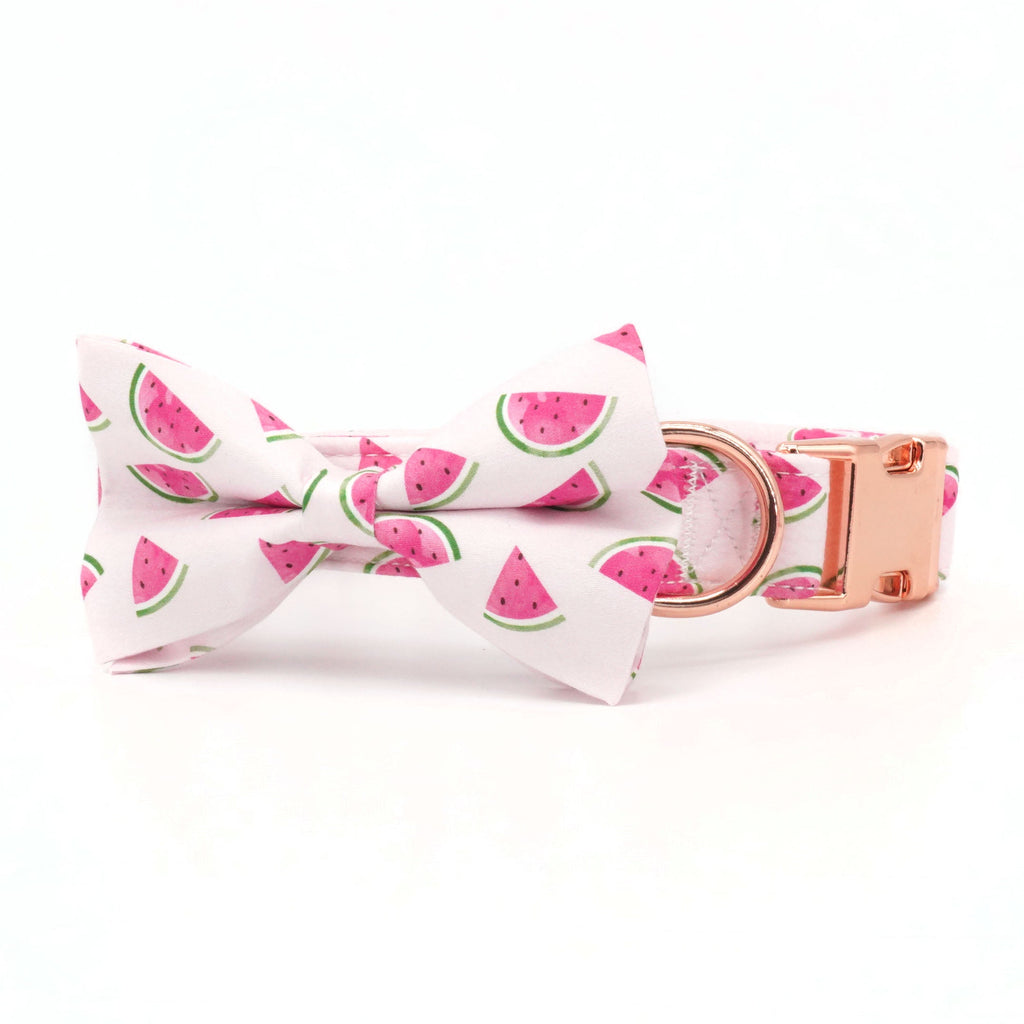 Pamper Your Pup with a Watermelon Dog Bow Tie Collar!