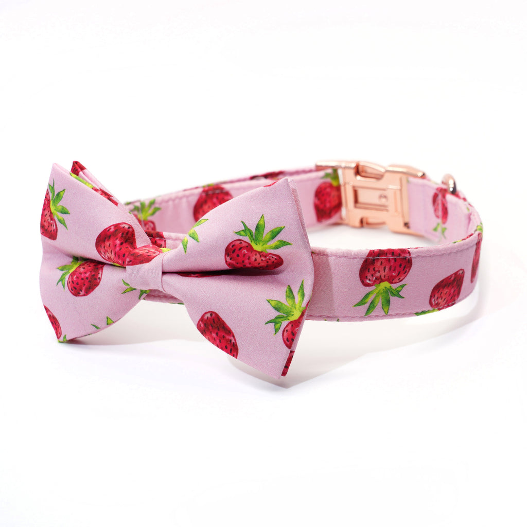 personalized dog collar charms strawberry